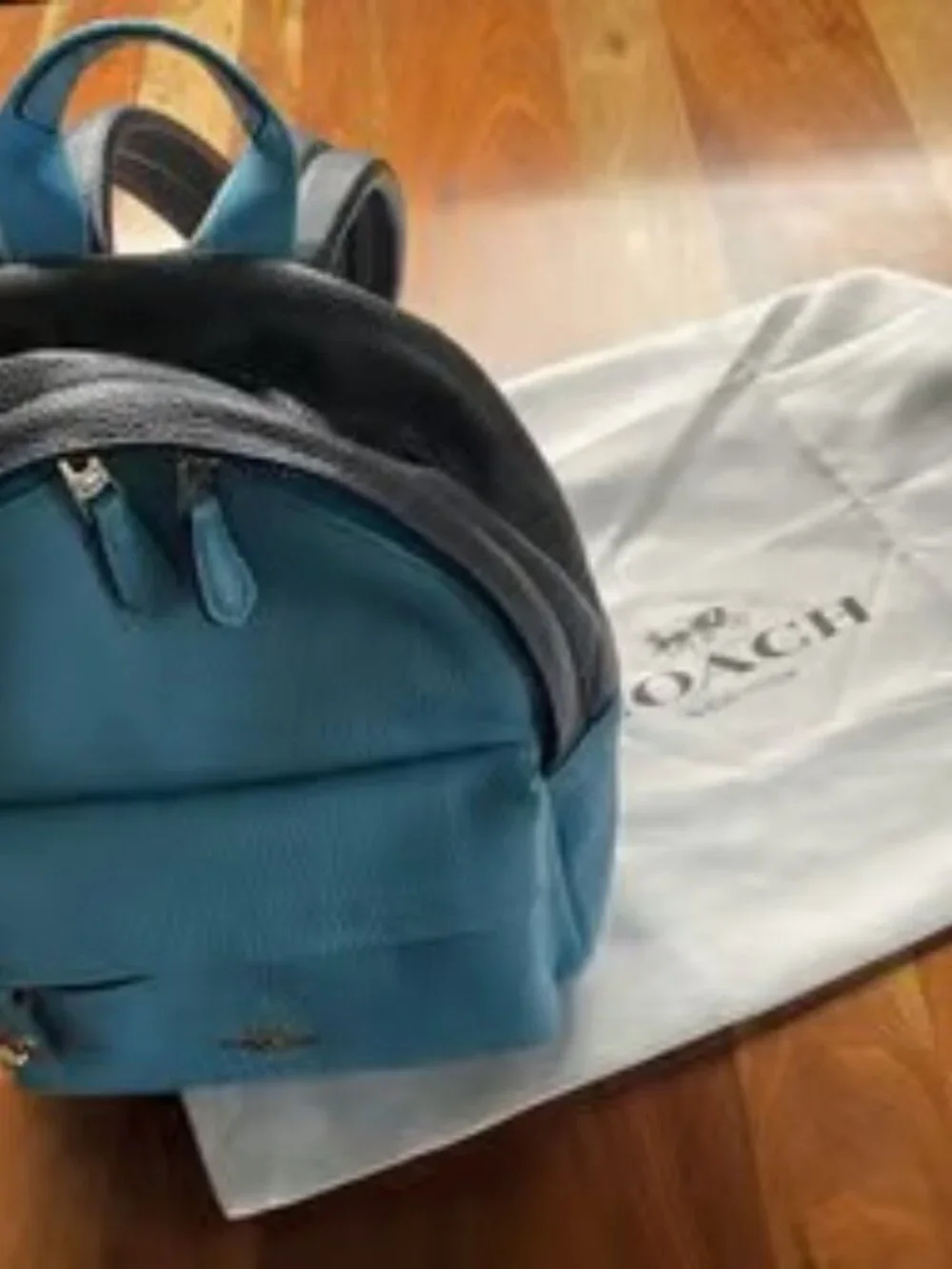 Coach Mini Campus Backpack Azure Navy